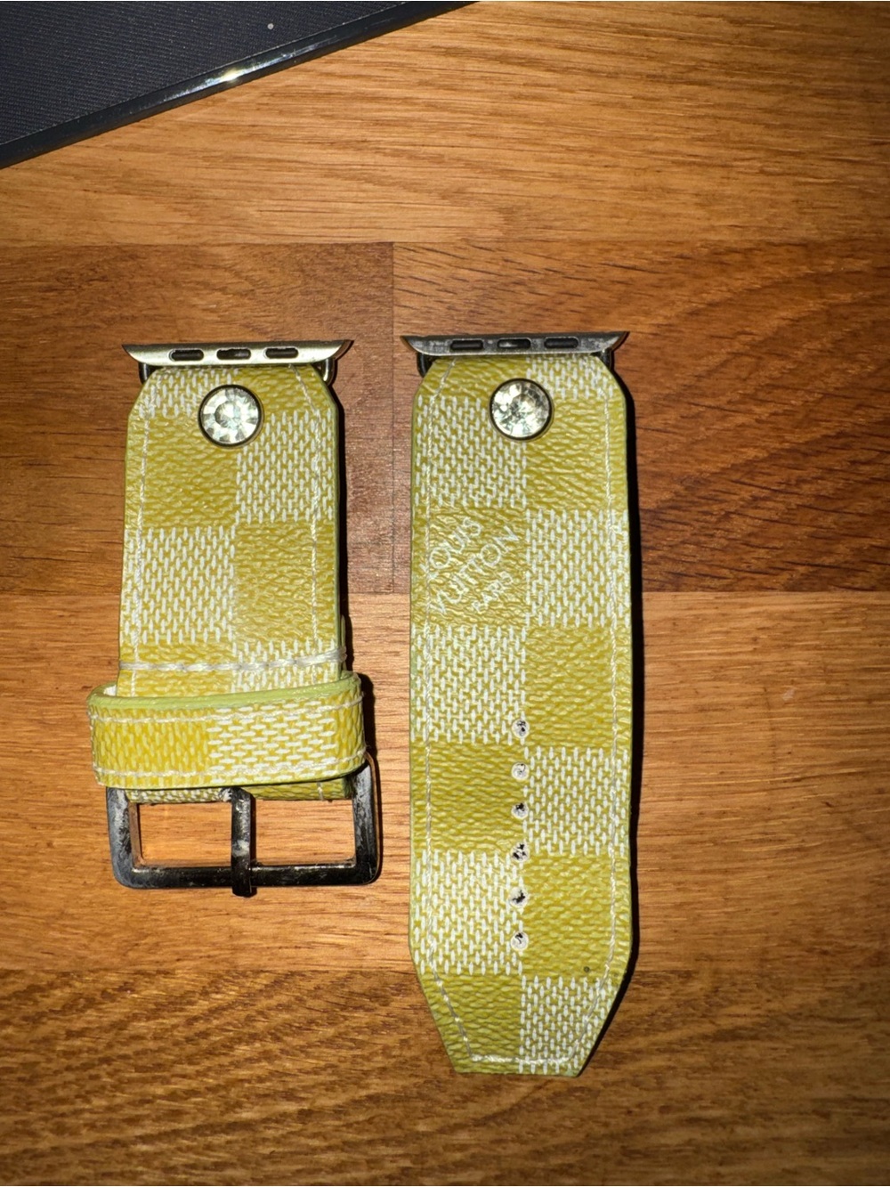 Louis Vuitton Pistachio Damier Apple Watch Band ONLY